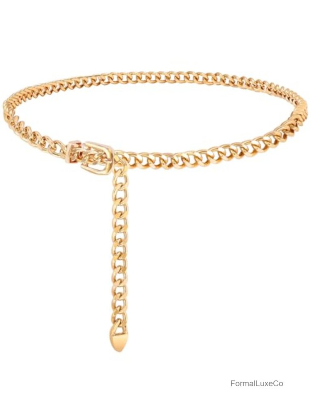 Adjustable Waist Chain Belt Women Alloy Link Belts for Dresses Jeans Party